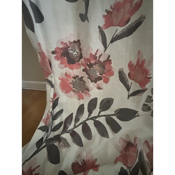 Floral Window Curtain Panels PAIR Cream Coral (54"x84") Threshold Target - Picture 8 of 8